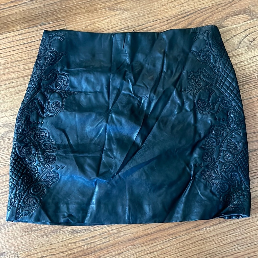Leather skirt